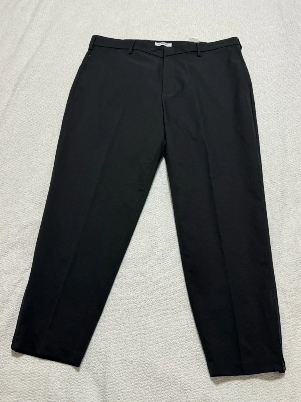 BR Standart Banana Republic Black Standart Fit Crop Zip Leg Mans Pants Size 38R